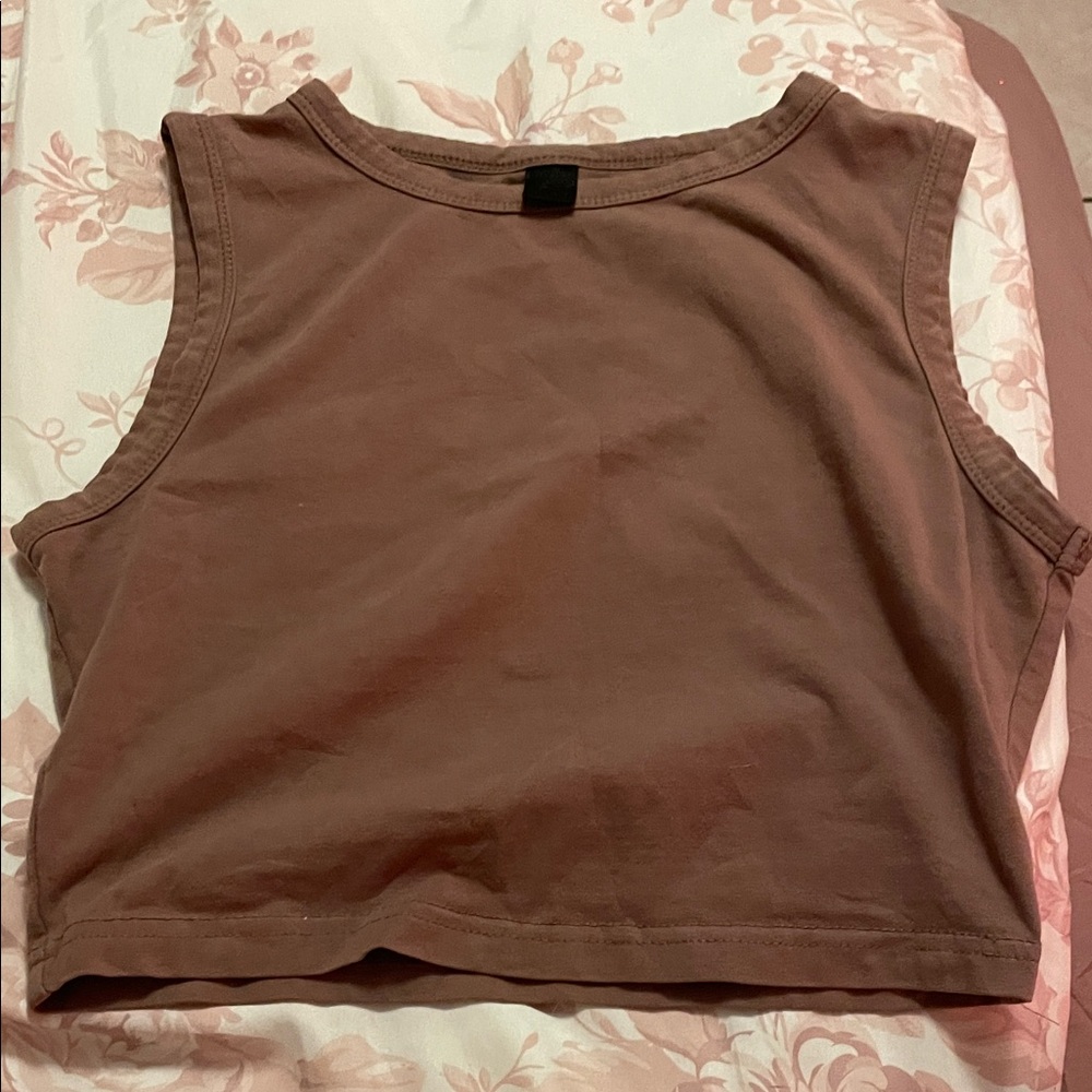 SHEIN Brown Muscle Tee